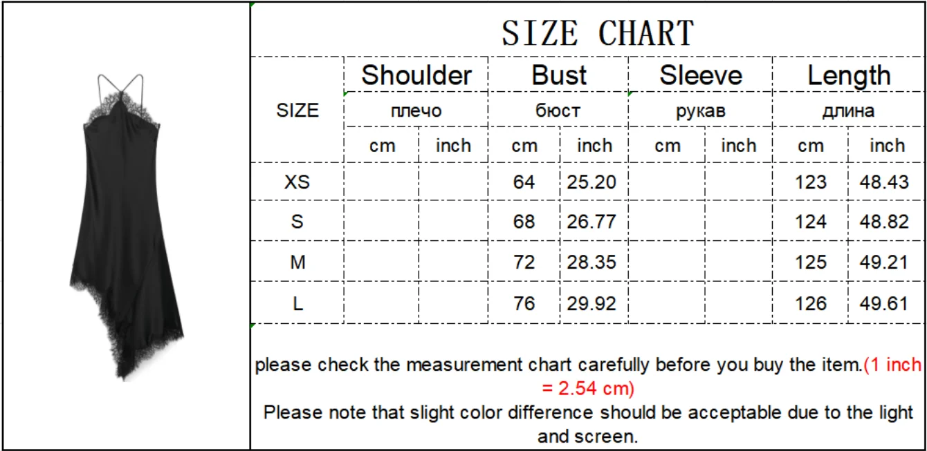 Sorelle Women's slanted satin halter dress with lace trim