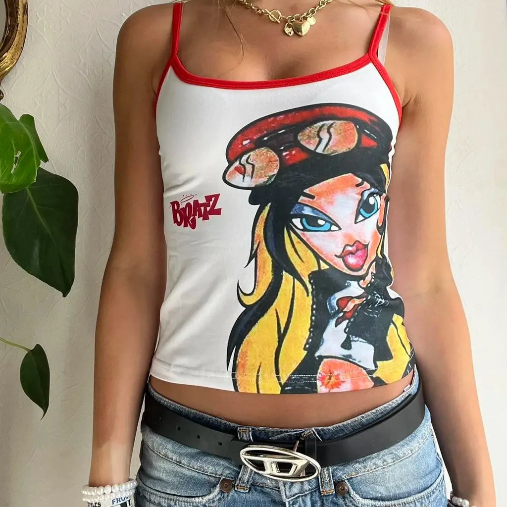 Lomi3 Women's Y2K Bratz tank