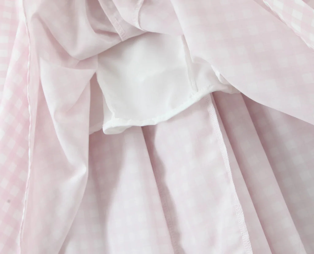 Sorelle Women's plaid A-line corset back flare dress