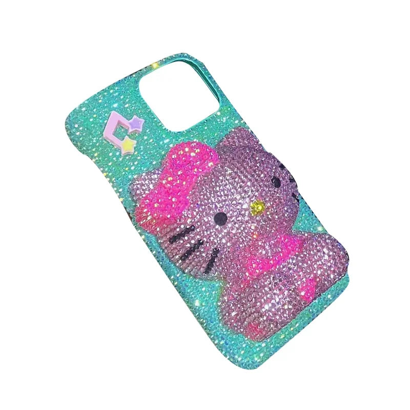 Hello Kitty Y2K rhinestone bling iPhone case
