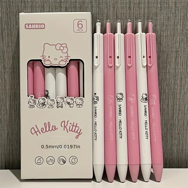 Sanrio 6 Pc gel pens