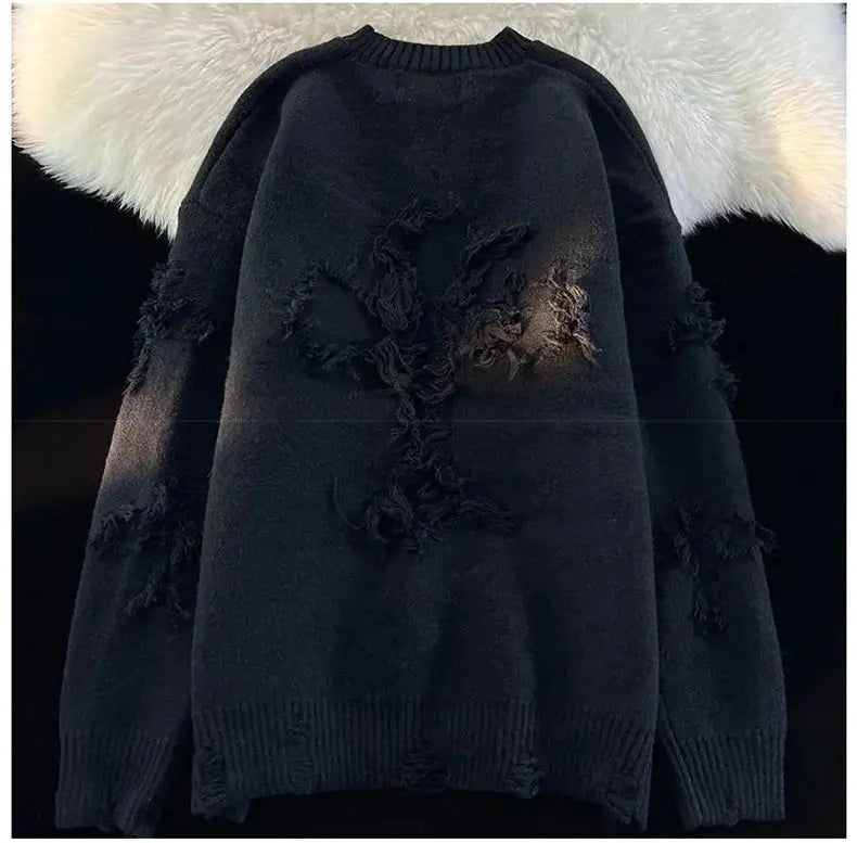 Valor Men’s cross streetwear knitted pullover sweater