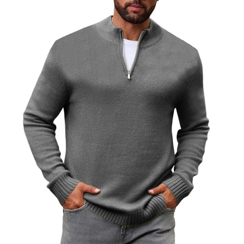 Arden Men's knit quarter zip pull over sweater
