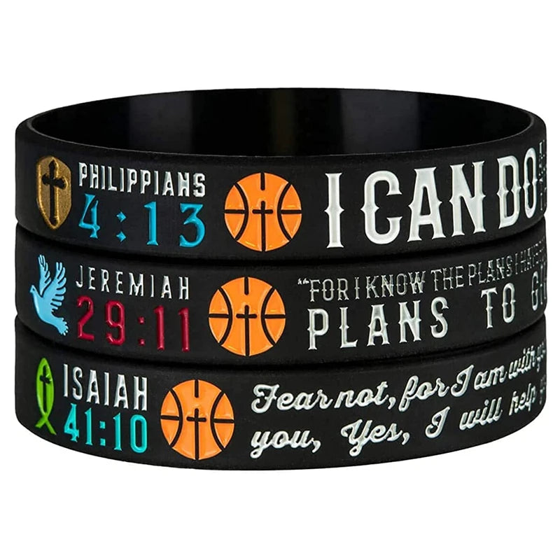 Valor 3 Pc bible verse basketball wristbands