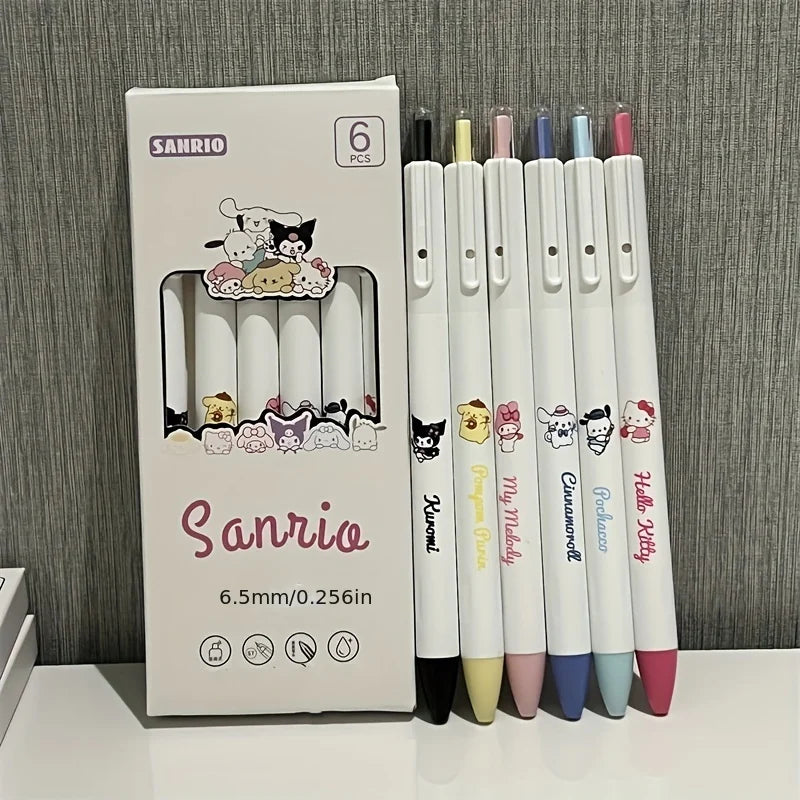 Sanrio 6 Pc gel pens