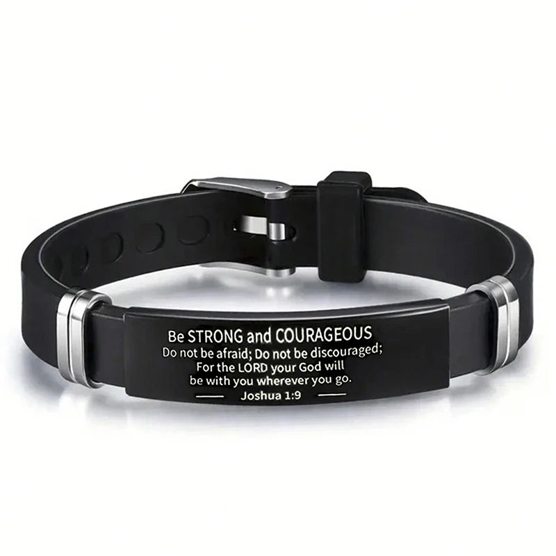 Valor adjustable Bible verse bracelet