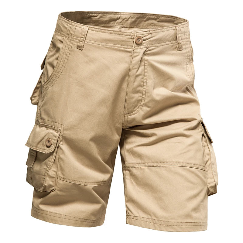 CoreX Men's solid cargo shorts