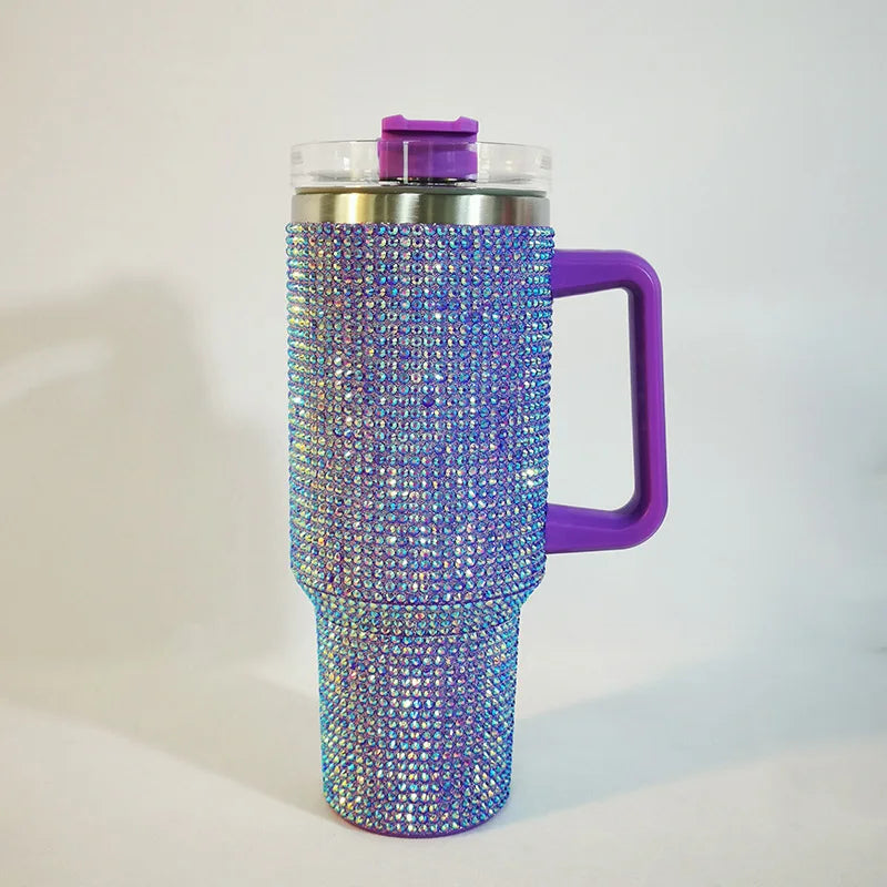 Culina 40oz rhinestone thermal travel cup