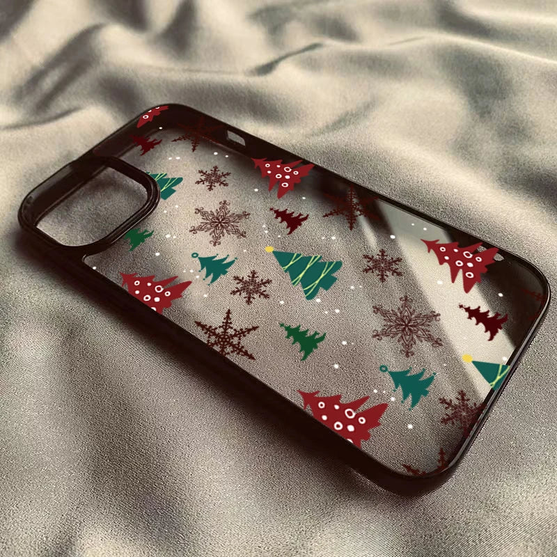 Hollyco Christmas Tree x gingerbread transparent iPhone case