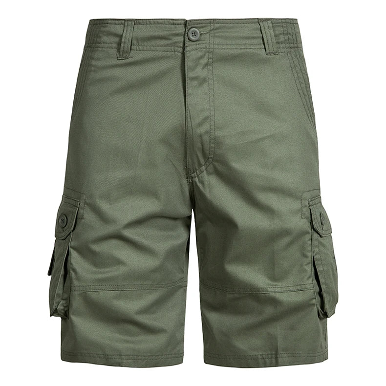 CoreX Men's solid cargo shorts