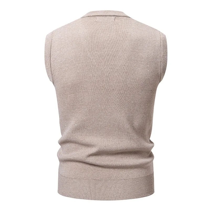 Arden Men's solid knit vest
