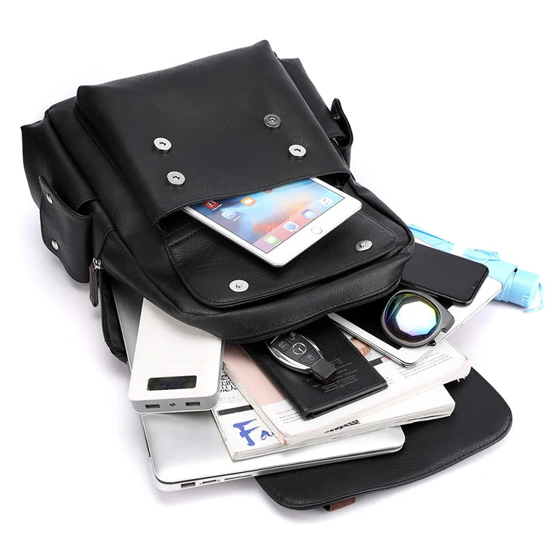 Arden Men's leather backpack