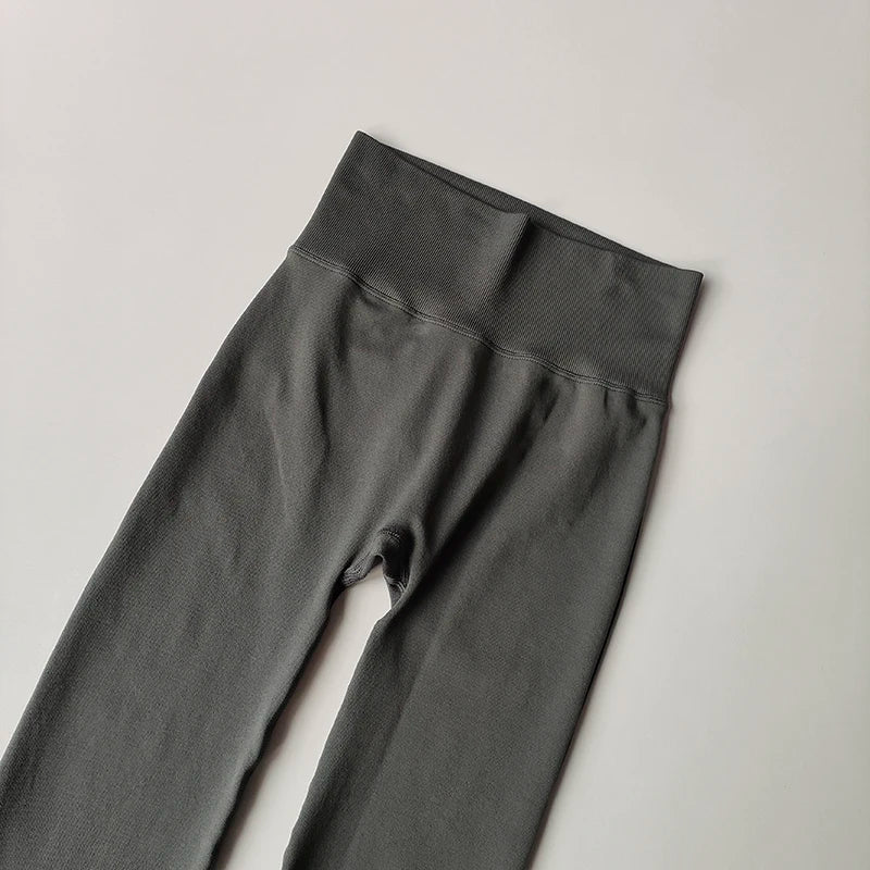 Luxa Women's high waisted flare fitness pants