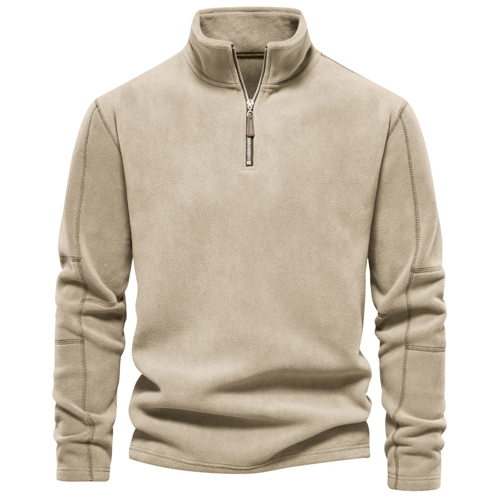 Arden Men's fleece quarter zip pullover sweater