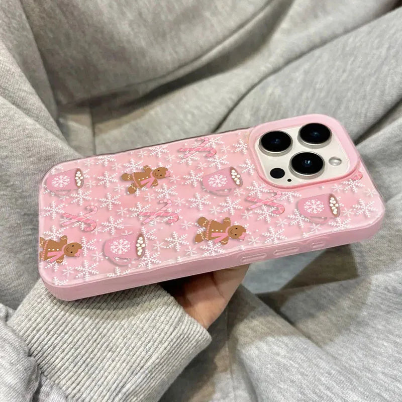 Hollyco Christmas gingerbread iPhone case