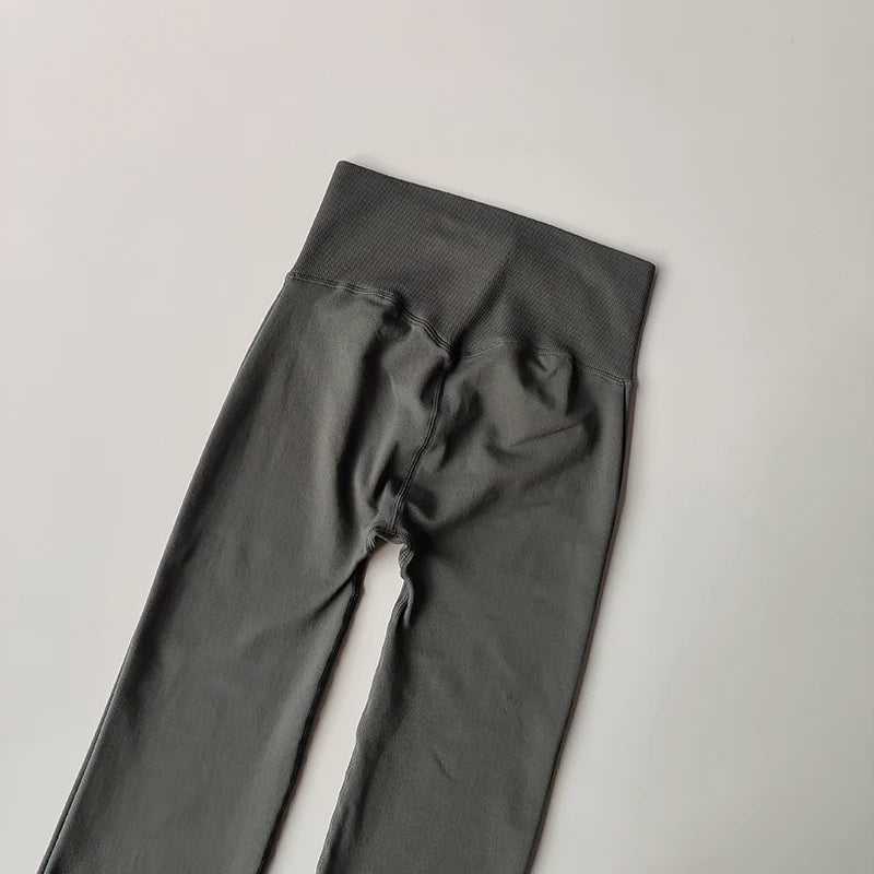 Luxa Women's high waisted flare fitness pants