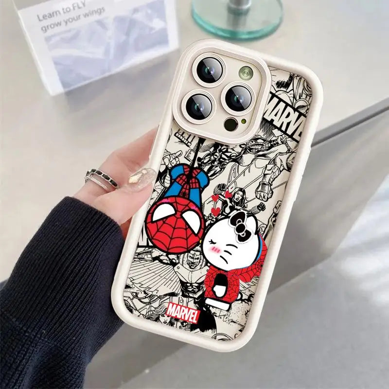 Marvel Spiderman Hello Kitty iPhone Case