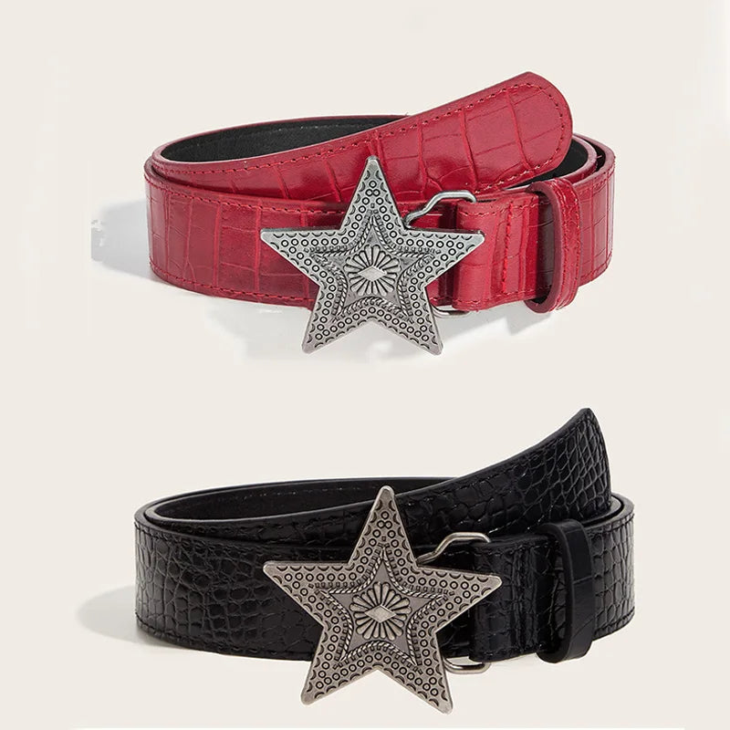 Lomie3 Women’s Y2K 1 or 2 pack retro star belt