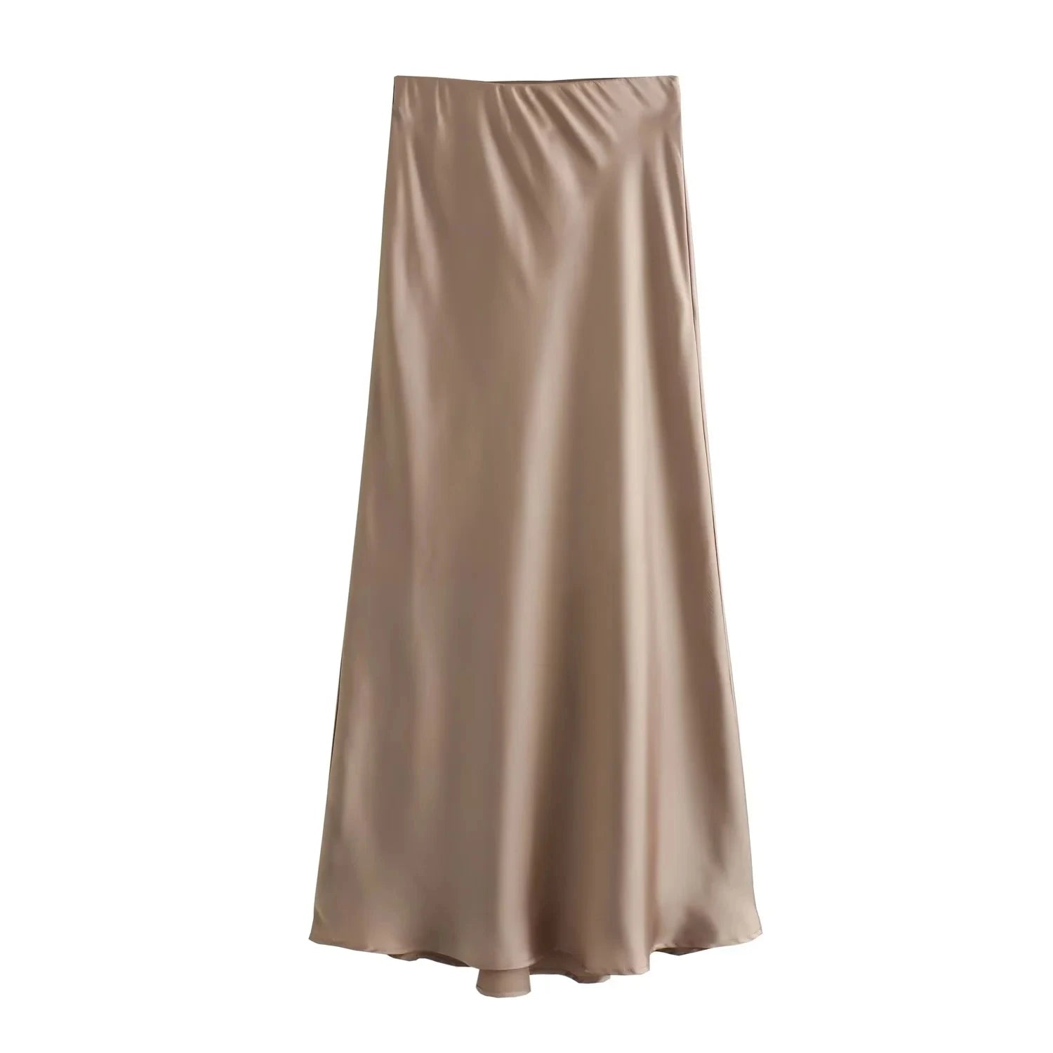 Sorelle Women's long satin maxi skirt
