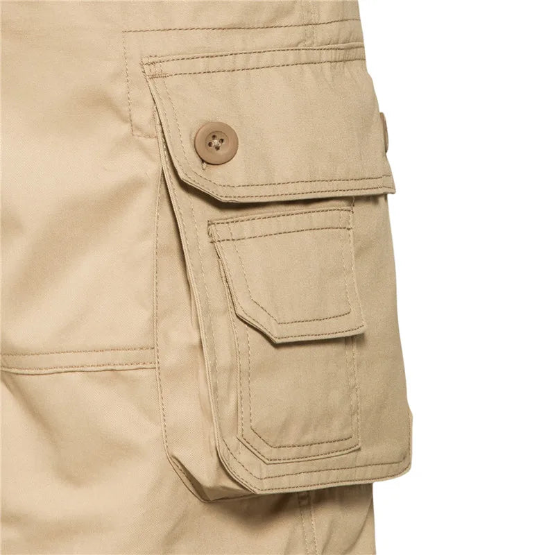 CoreX Men's solid cargo shorts