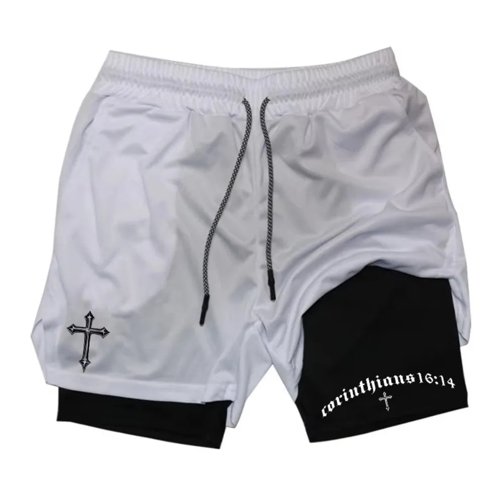 Valor men’s Christian compression workout shorts