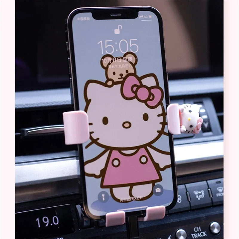Hello Kitty phone car mount