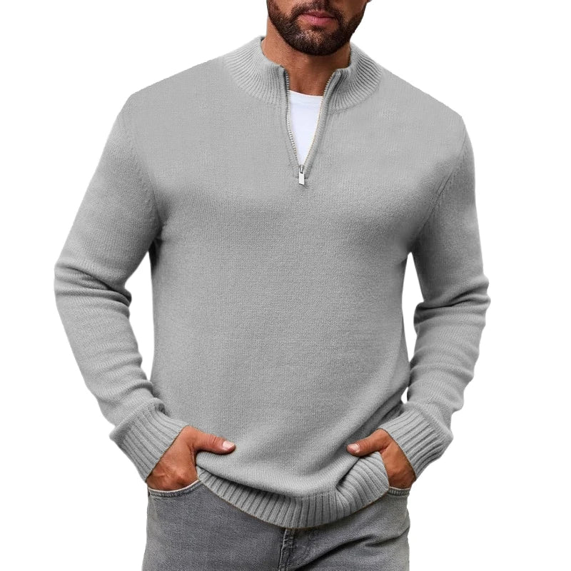 Arden Men's knit quarter zip pull over sweater