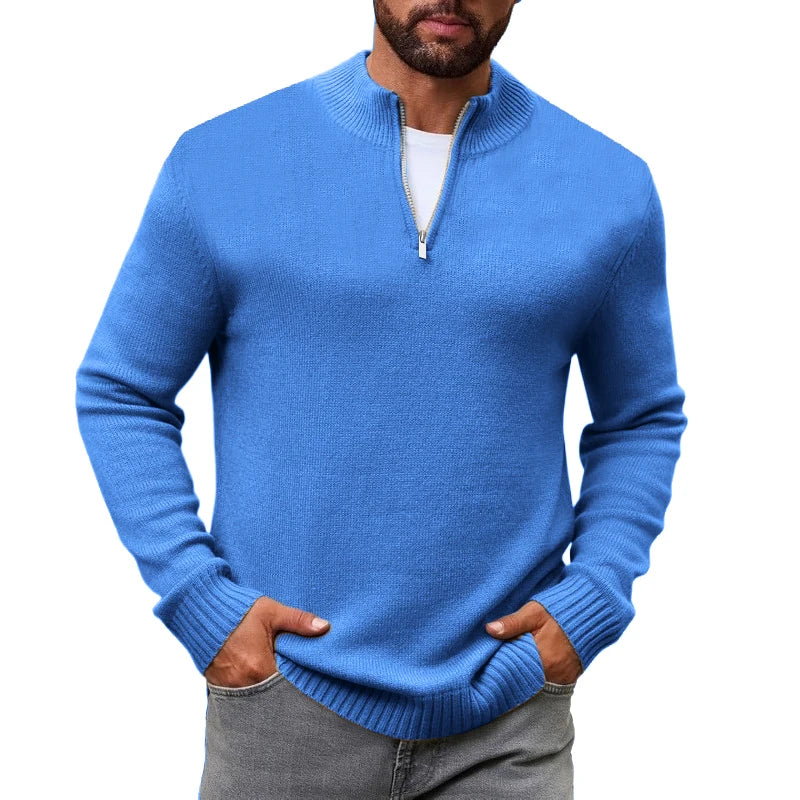 Arden Men's knit quarter zip pull over sweater