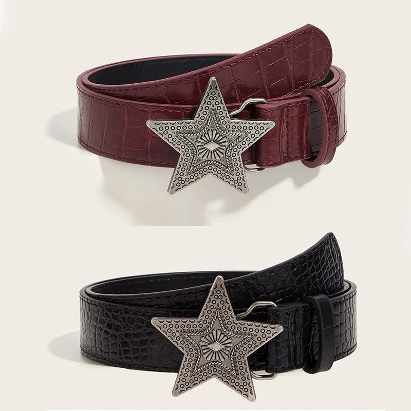Lomie3 Women’s Y2K 1 or 2 pack retro star belt