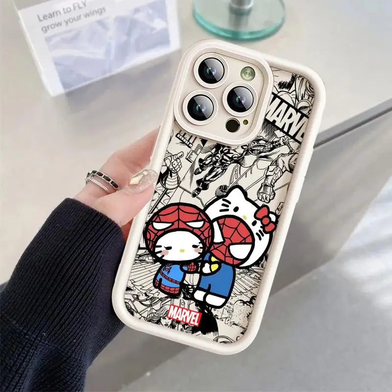 Marvel Spiderman Hello Kitty iPhone Case