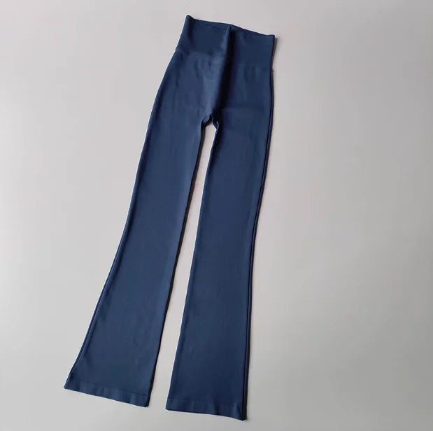 Luxa Women's high waisted flare fitness pants