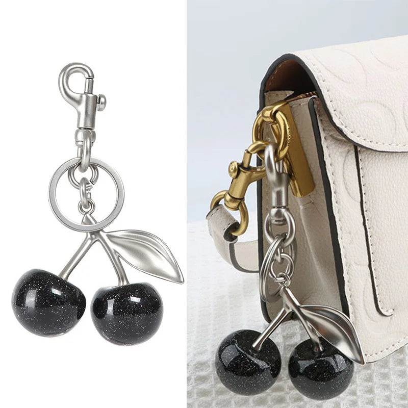 Noelie chunky cherry bag charm