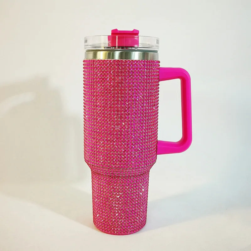 Culina 40oz rhinestone thermal travel cup