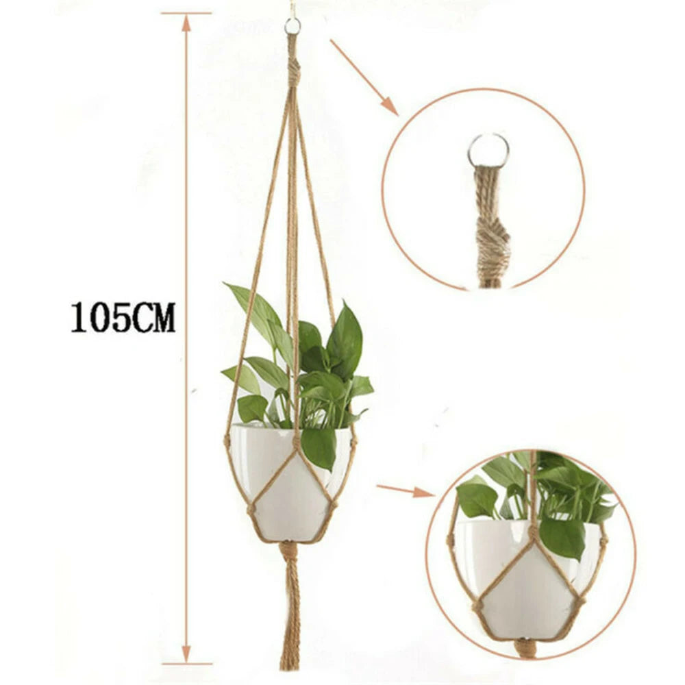 Cassora 6 Pc macrame plant hanger set