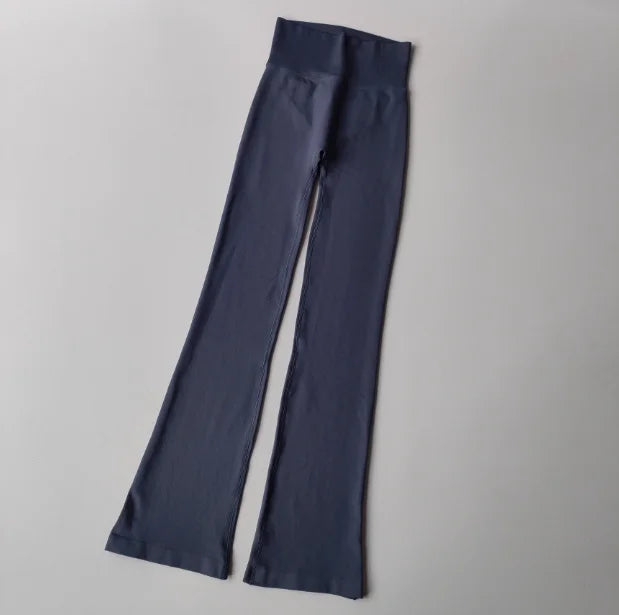 Luxa Women's high waisted flare fitness pants