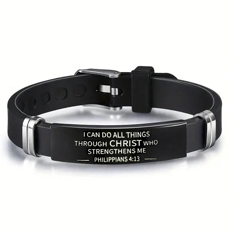 Valor adjustable Bible verse bracelet