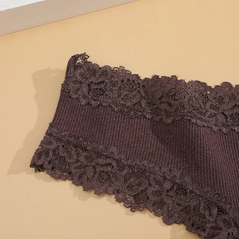 Sorelle Women's 6 Pc cheekster panties set with lace trim