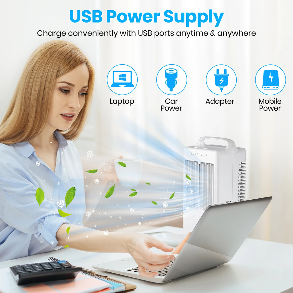 Culina portable electric air conditioner fan