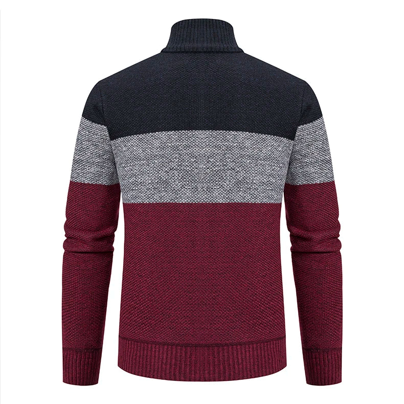 Arden Men's striped zip up sweater