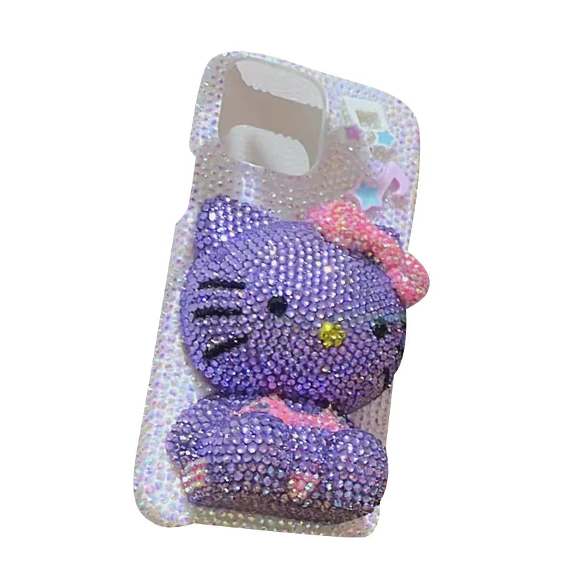 Hello Kitty Y2K rhinestone bling iPhone case